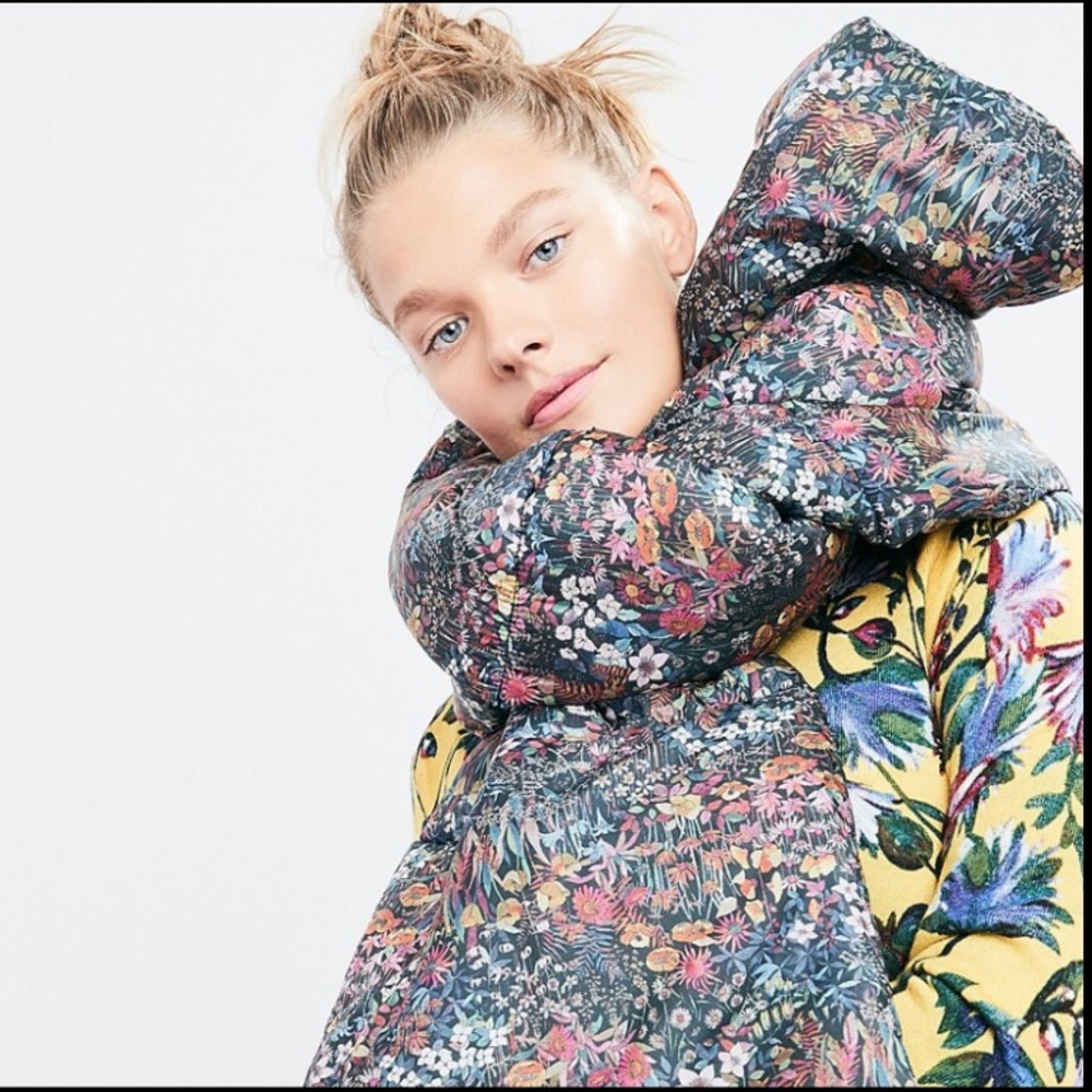 Jcrew Liberty Puffer Scarf Wrap